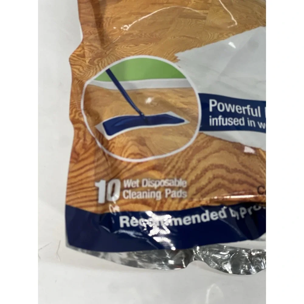 Bona Hardwood Floor Wet Cleaning pads infused in wet disposable pads‎ 10 New